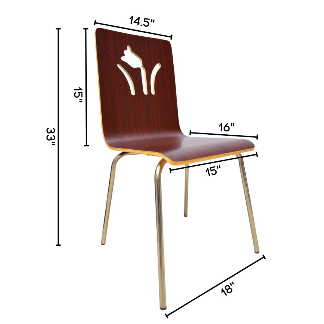 Restaurant Chair (FT-H18) Maroon - best office chair in bangladesh,  executive chair for office, childs table and chair set, Gaming Chair, Digital Safety Locker, Bar Stool, leather boss chair, Restaurant Chair, Large Antique Wall Mirror -Furnitex Limited