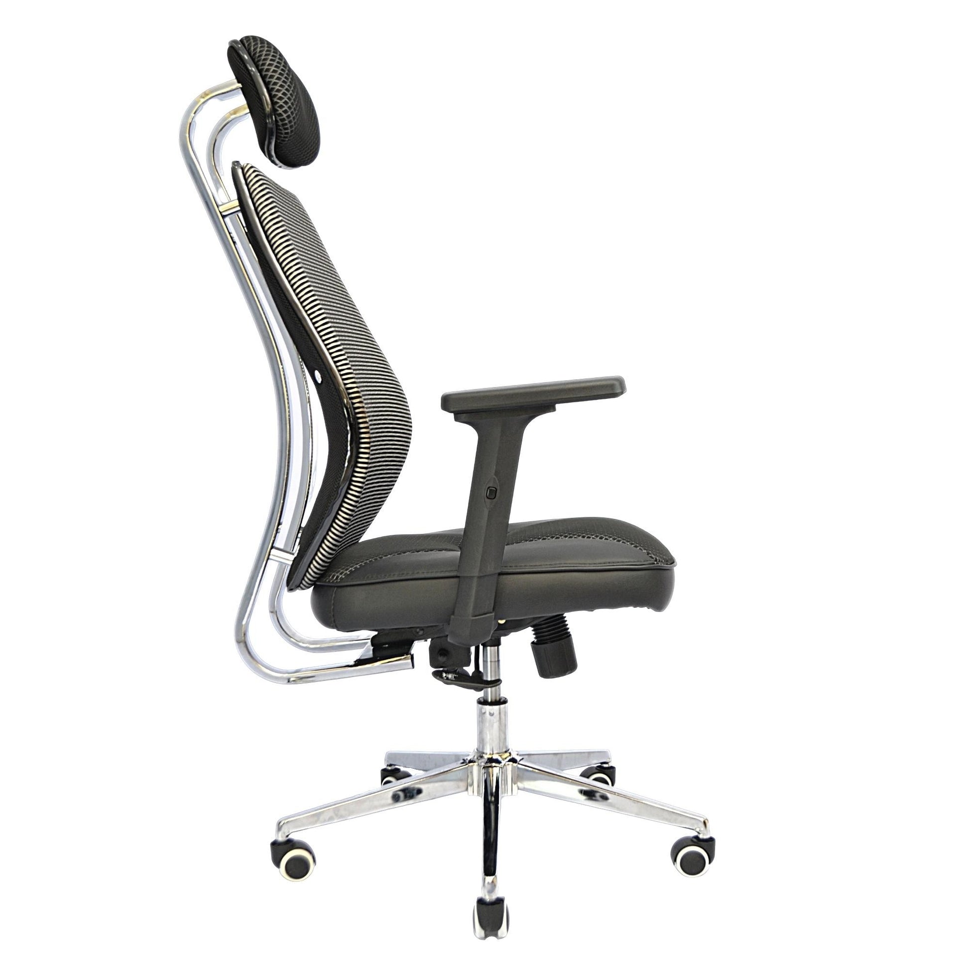 Revolving Office Chair (FT-HB860) Black - best office chair in bangladesh,  executive chair for office, childs table and chair set, Gaming Chair, Digital Safety Locker, Bar Stool, leather boss chair, Restaurant Chair, Large Antique Wall Mirror -Furnitex Limited